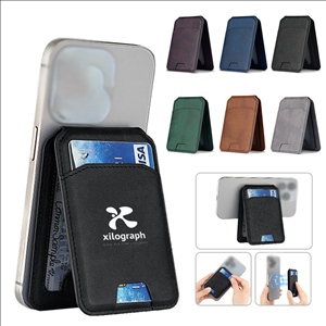 Leather MagSafe Magnetic Wallet Card Holder
